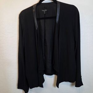 Eileen Fisher Black Open Front Sweater